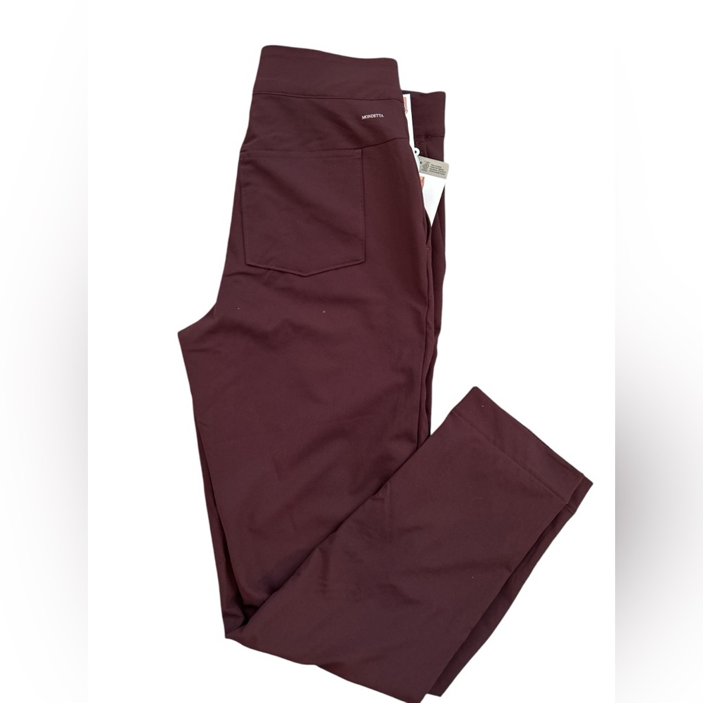 Mondetta Lined Tailored Pant Womens 4 Brown High‎ Rise Stretch Moisture Wicking - Picture 5 of 10